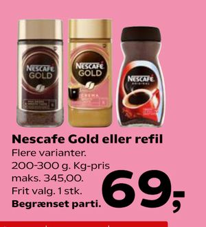 Nescafe Gold eller refil