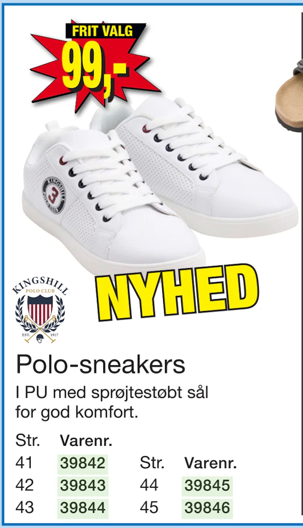Tilbud på Polo-sneakers fra Harald Nyborg til 99 kr.