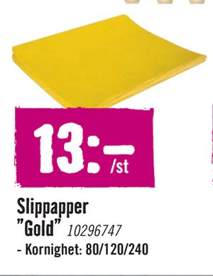 Slippapper ”Gold”