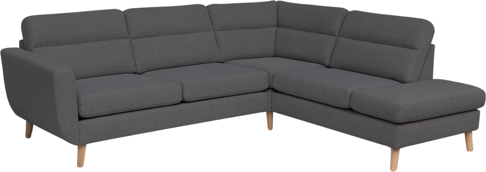 Tilbud på Arizona Hjørnesofa, Antracit (Højrevendt) 86 Cm 255 Cm fra My Home Møbler til 7.799 kr.