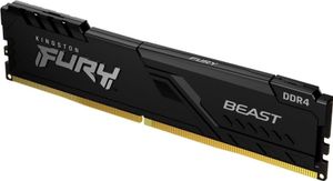 Kingston FURY Beast - DDR4 - sæt - 32 GB: 2 x 16 GB - DIMM 288-PIN - 3200 MHz / PC4-25600 - CL16 - 1.35 V - ikke bufferet - ikke-ECC - sort