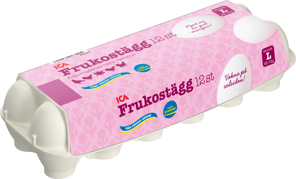 Erbjudanden på Frukostägg Frigående L 12-p (ICA) från ICA Nära för 5 kr