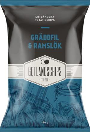 Chips Gräddfil & Ramslök (Gotlandschips)