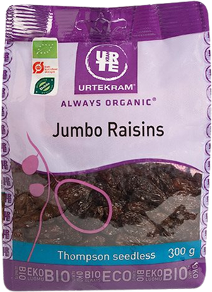 Jumbo raisins Øko (Urtekram)