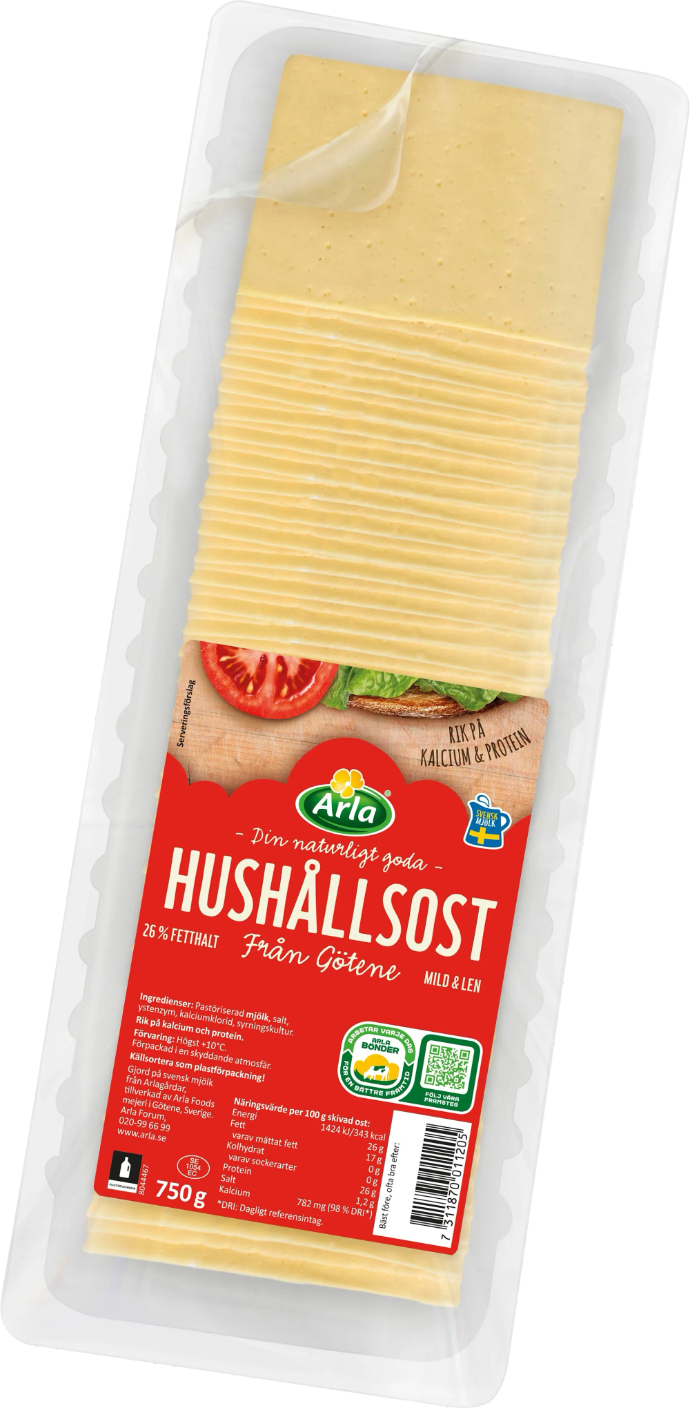 Erbjudanden på Götene Hushållsost skivad 750 g (Arla) från ICA Supermarket för 89,90 kr