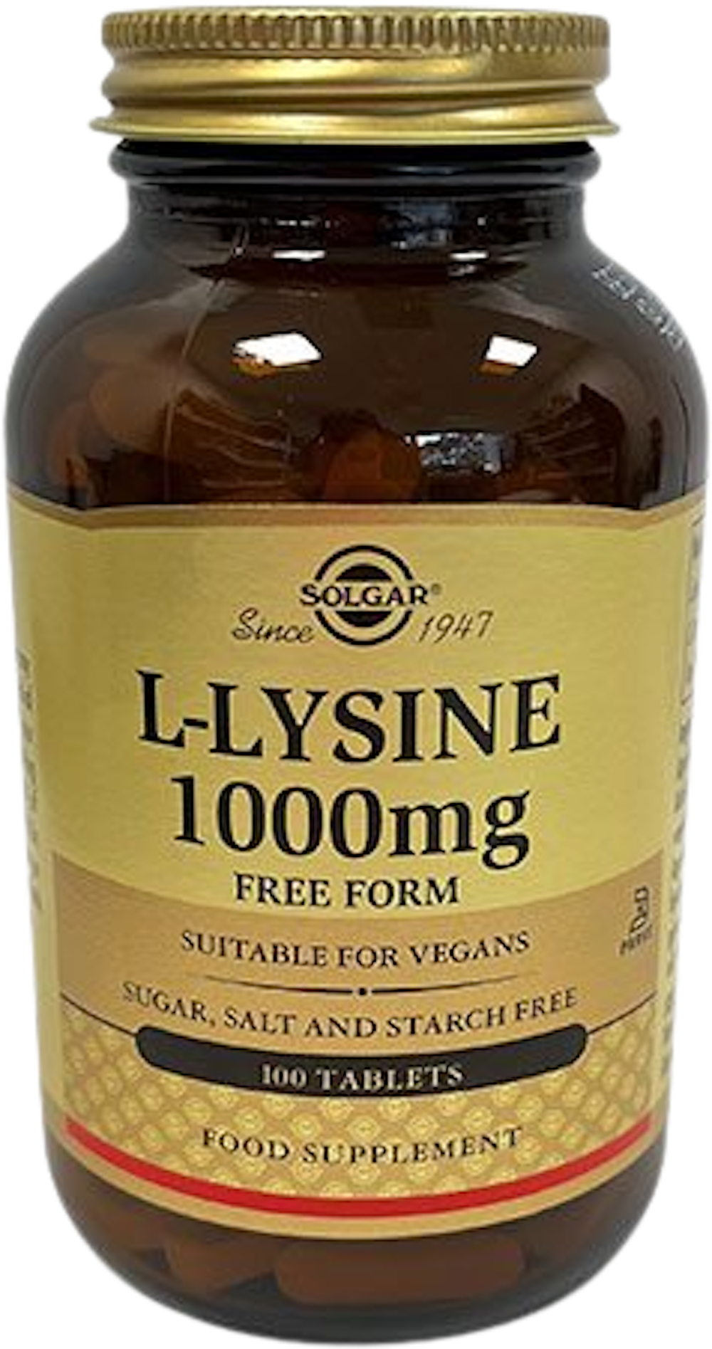 Tilbud på L-Lysine 1000 mg (Solgar) fra Helsam til 164 kr.