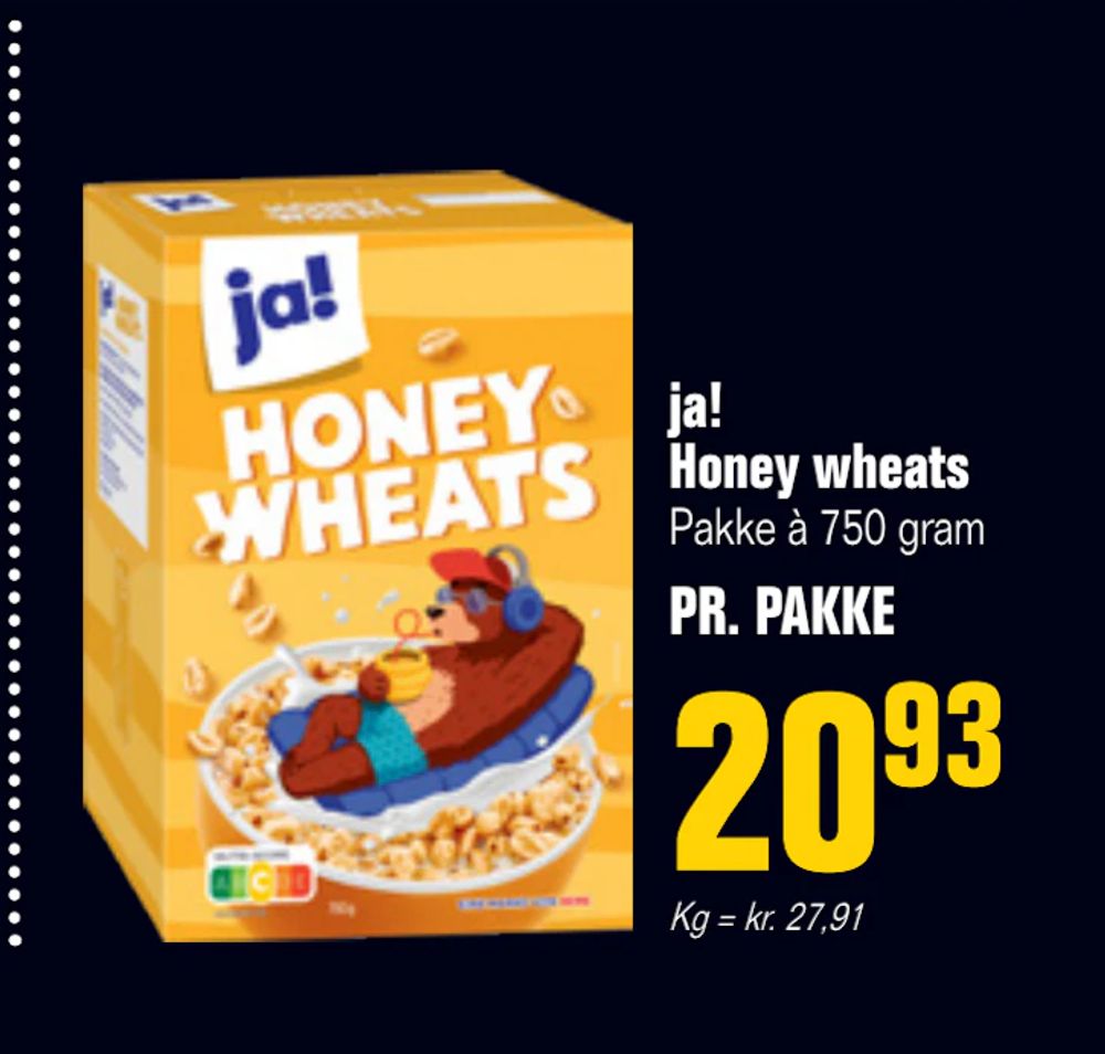 Tilbud på ja! Honey wheats fra Poetzsch Padborg til 20,93 kr.