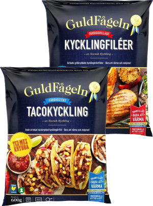 Fryst grillad kyckling (Guldfågeln. Ursprung Sverige)