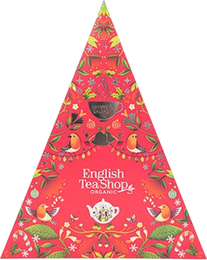 Triangular julekalender rød Øko (English Tea Shop)