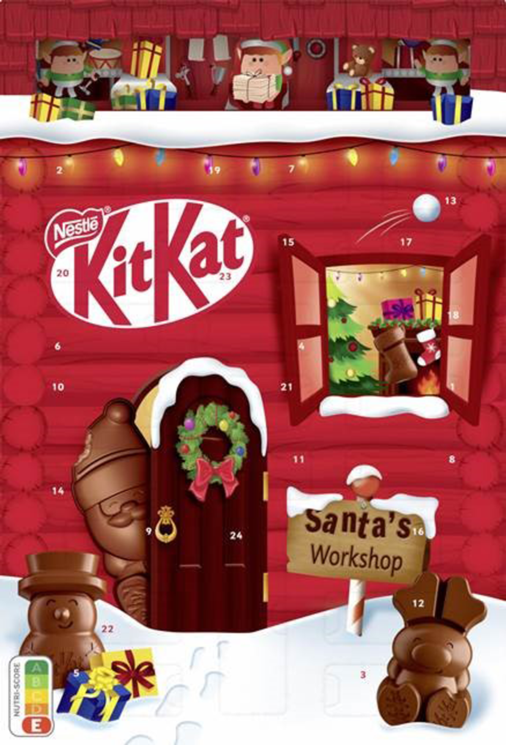 Tilbud på Nestlé KitKat Julekalender fra Fleggaard til 69,99 kr.