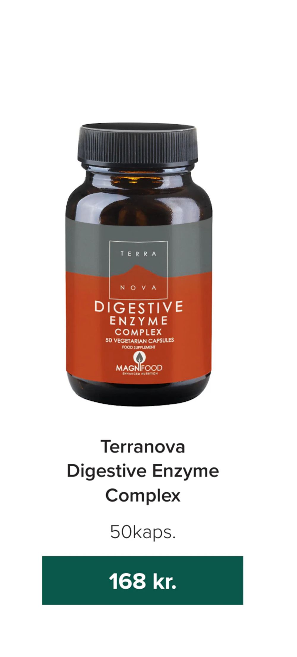 Tilbud på Terranova Digestive Enzyme Complex fra Helsemin til 168 kr.
