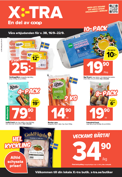 Coop X:-TRA Våra priser för v. 38, 16/9–22/9.