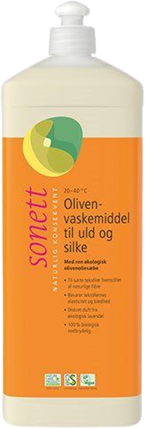 Vaskemiddel uld, silke oliven (Sonett)