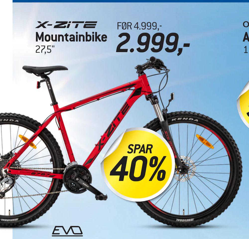 Tilbud på Mountainbike fra thansen til 2.999 kr.
