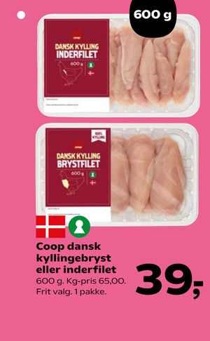 Coop dansk kyllingebryst eller inderfilet