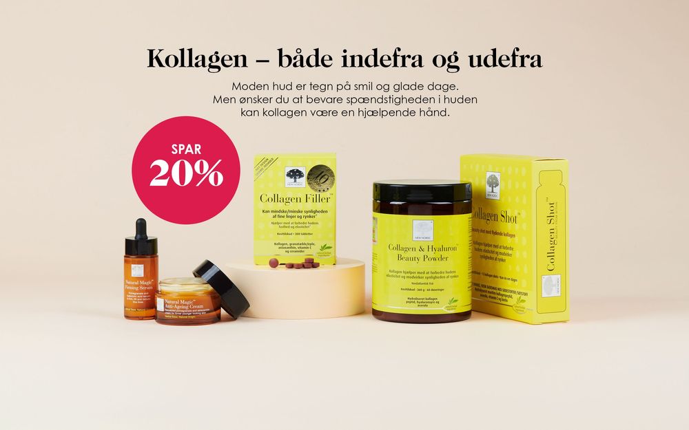 Tilbud på udvalgt New Nordic Skincare og Collagen fra Matas til 291,95 kr.