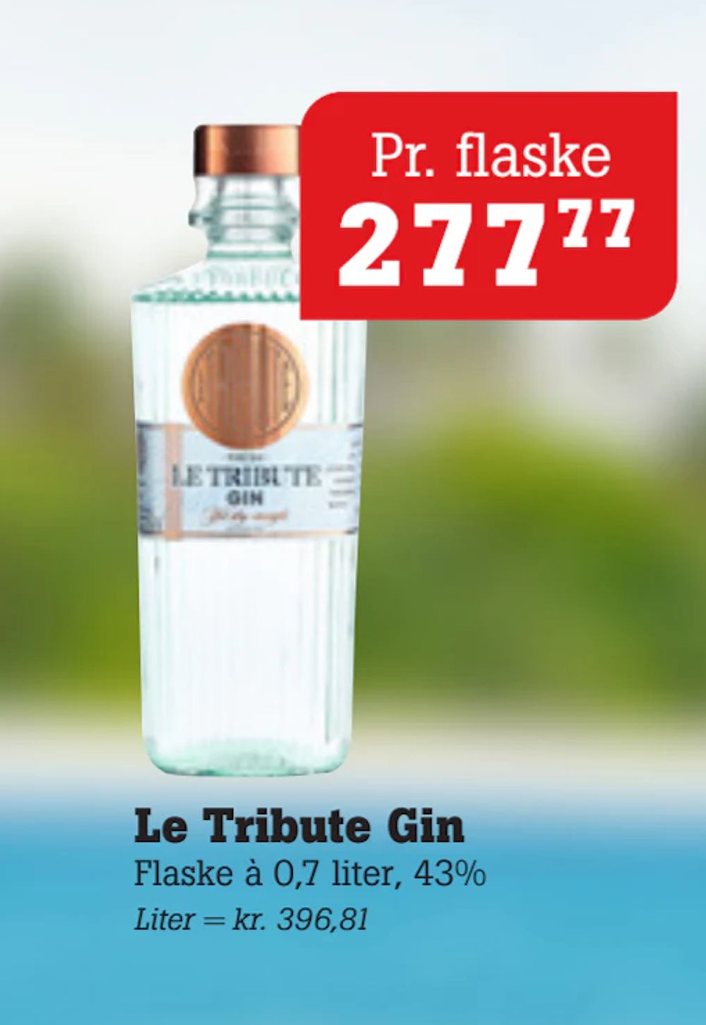 Tilbud på Le Tribute Gin fra Poetzsch Padborg til 277,77 kr.