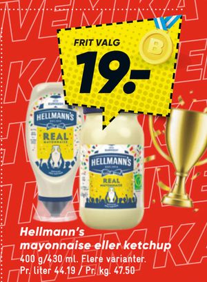 Hellmann’s mayonnaise eller ketchup