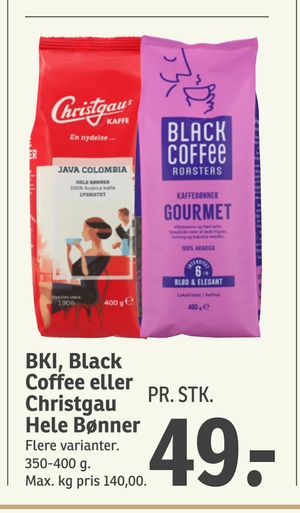 BKI, Black Coffee eller Christgau Hele Bønner