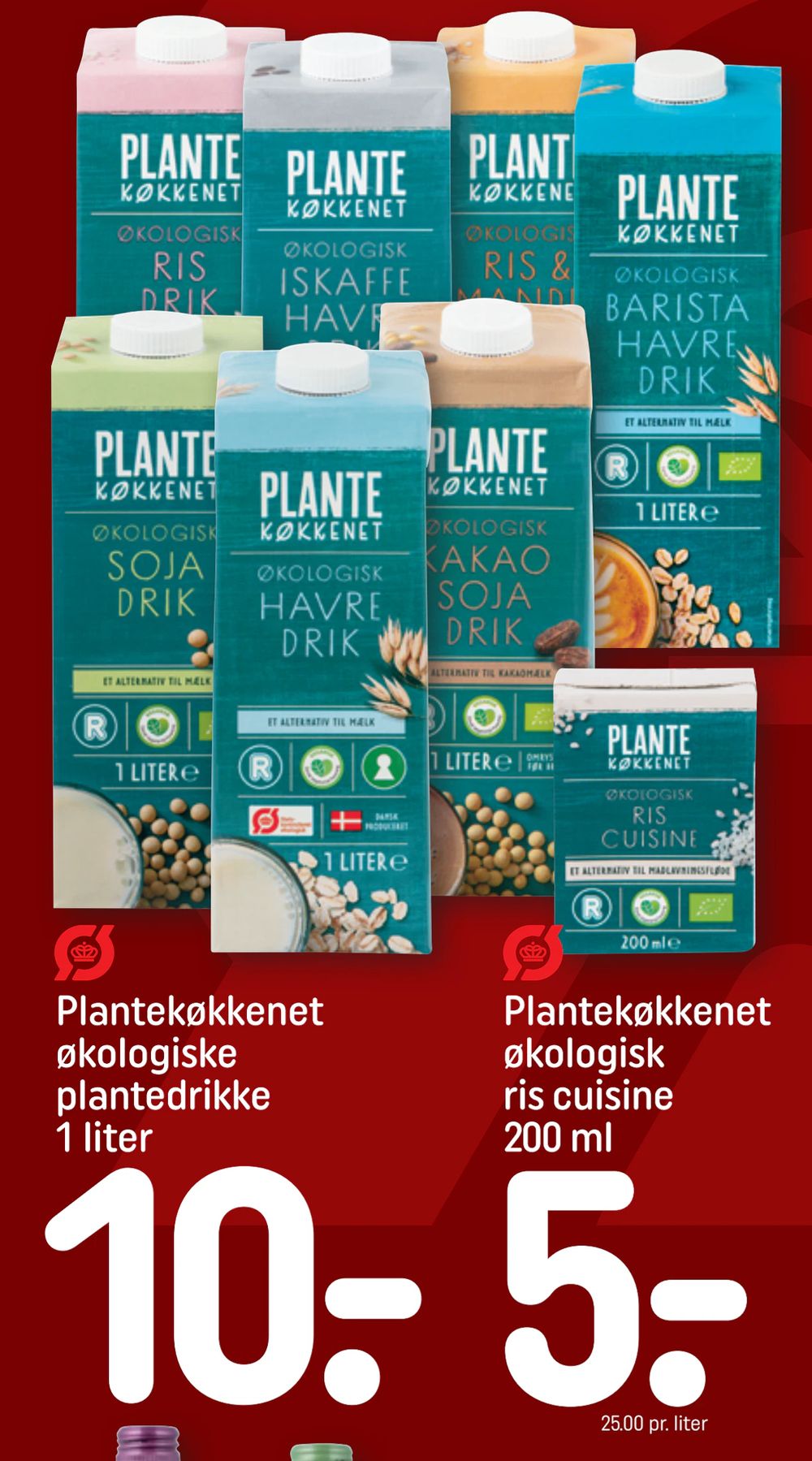 Tilbud på Plantekøkkenet økologiske plantedrikke 1 liter fra REMA 1000 til 10 kr.