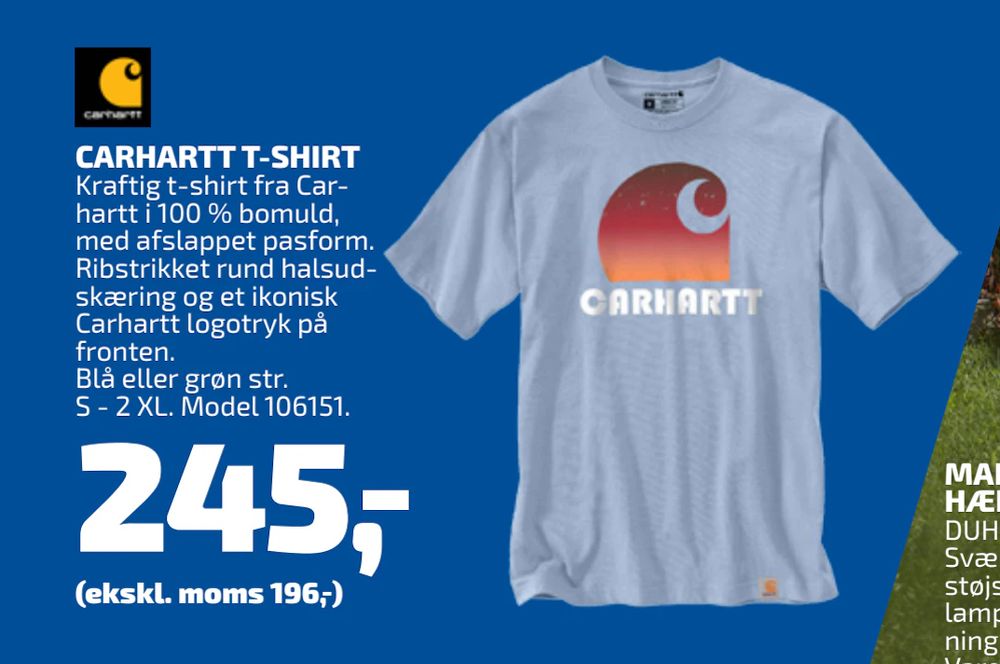 Tilbud på CARHARTT T-SHIRT fra Davidsen til 245 kr.