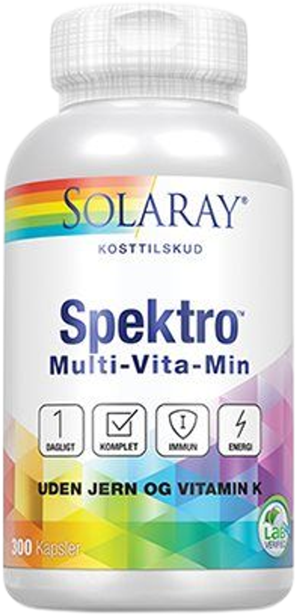 Tilbud på Spektro Multi-Vita-Min uden jern og vit. K. (Solaray) fra Helsam til 469,95 kr.