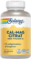 Calcium Magnesium Citrat med vitamin D (Solaray)