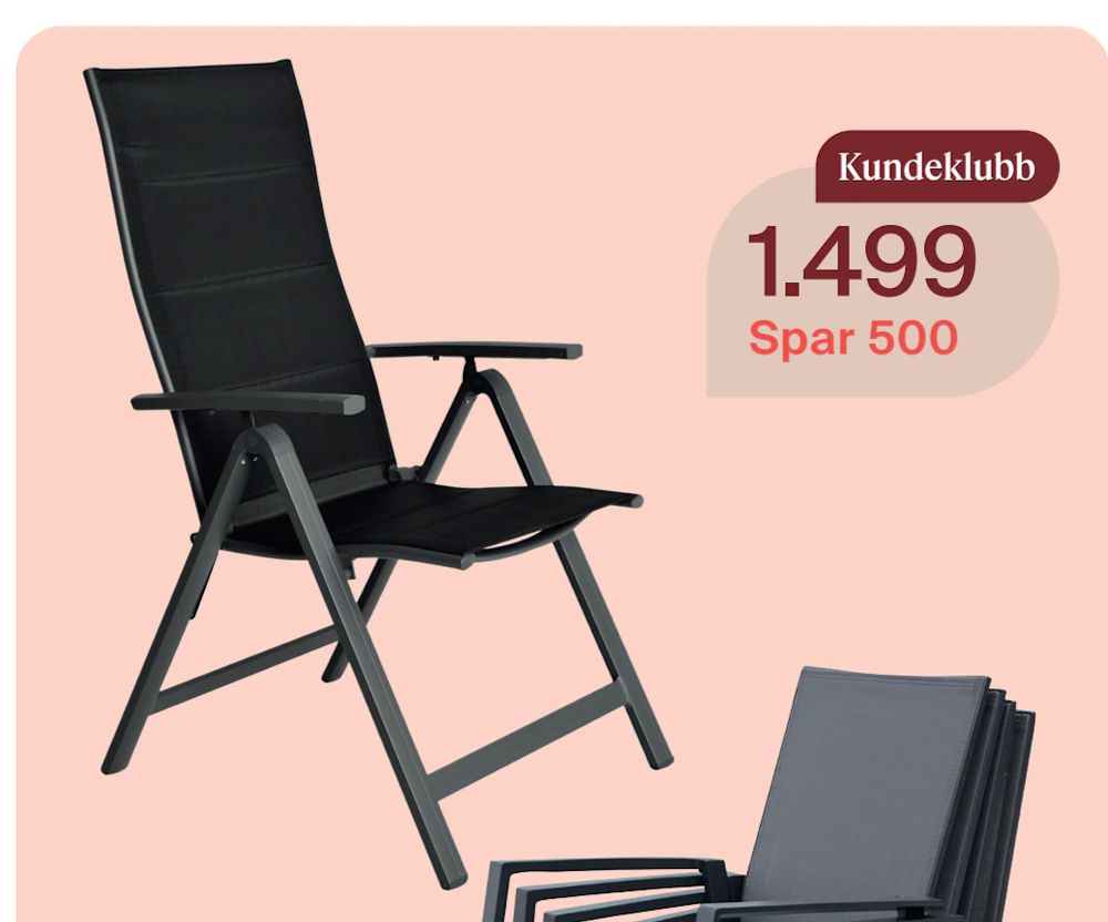 Tilbud på Freeport posisjons stol fra Møbelringen til 1 499 kr
