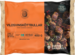 Vildsvinsköttbullar (Gårdsvilt. Sverige)