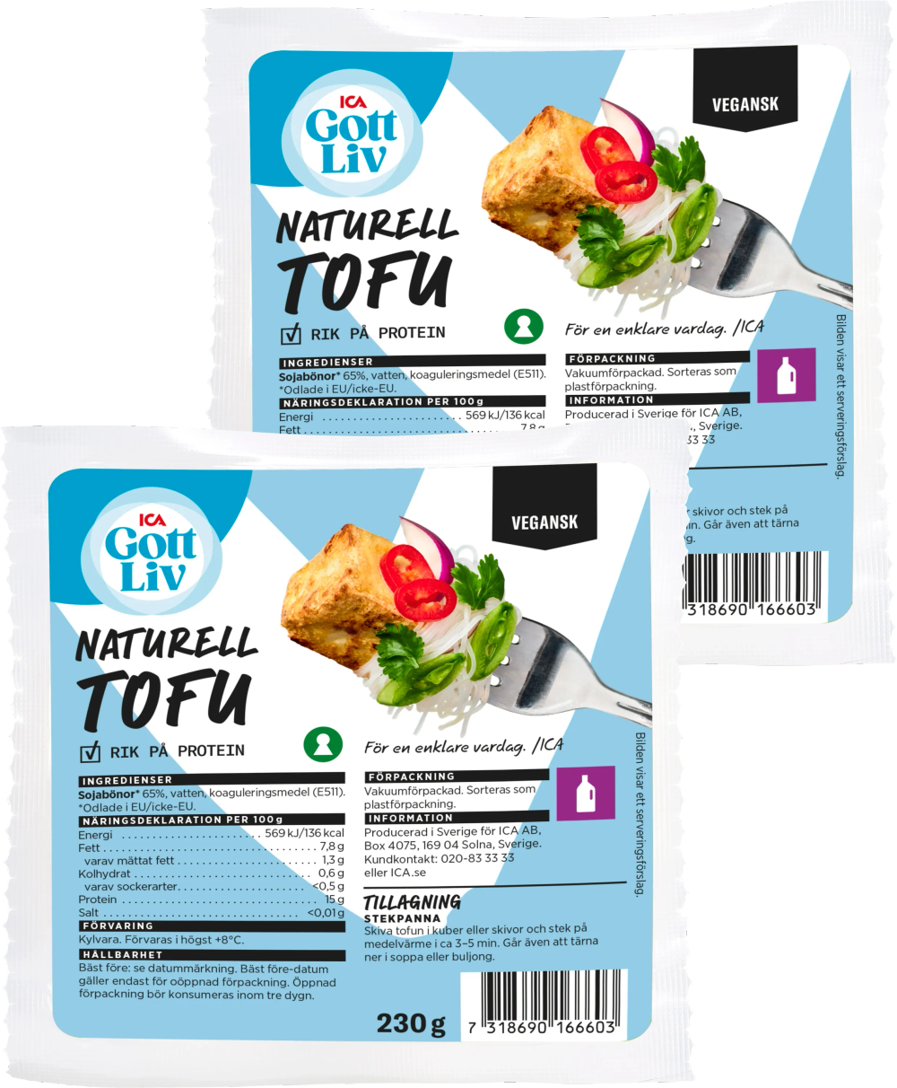 Erbjudanden på Tofu naturell (ICA Gott liv) från ICA Kvantum för 30 kr