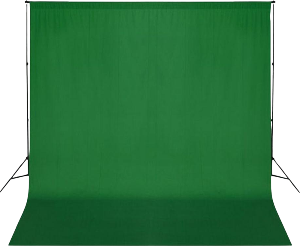 Tilbud på Fotobaggrund i bomuld grøn 300 x 300 cm chroma key fra Boligcenter.dk til 182 kr.