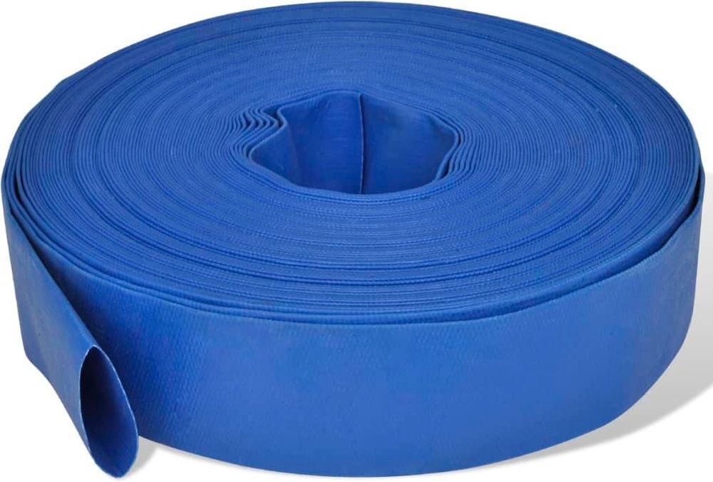 Tilbud på vidaXL flad slange 50 m 2" PVC til transport af vand fra vidaXL.dk til 499 kr.