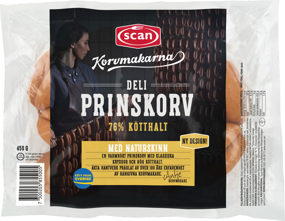 Erbjudanden på Deli Prinskorv (Scan) från ICA Nära för 55 kr