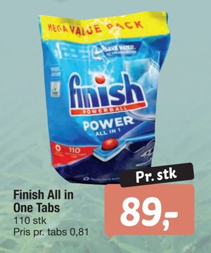 Finish All in One Tabs