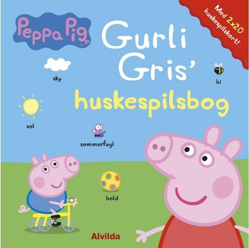 Tilbud på Peppa Pig - Gurli Gris' huskespilsbog (med 2 x 20 huskespilskort) fra ComputerSalg til 129 kr.