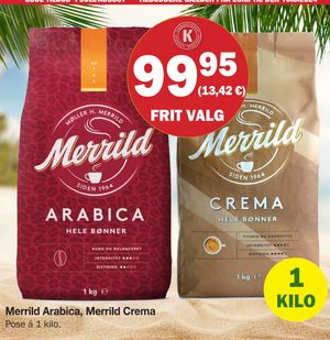 Merrild Arabica, Merrild Crema
