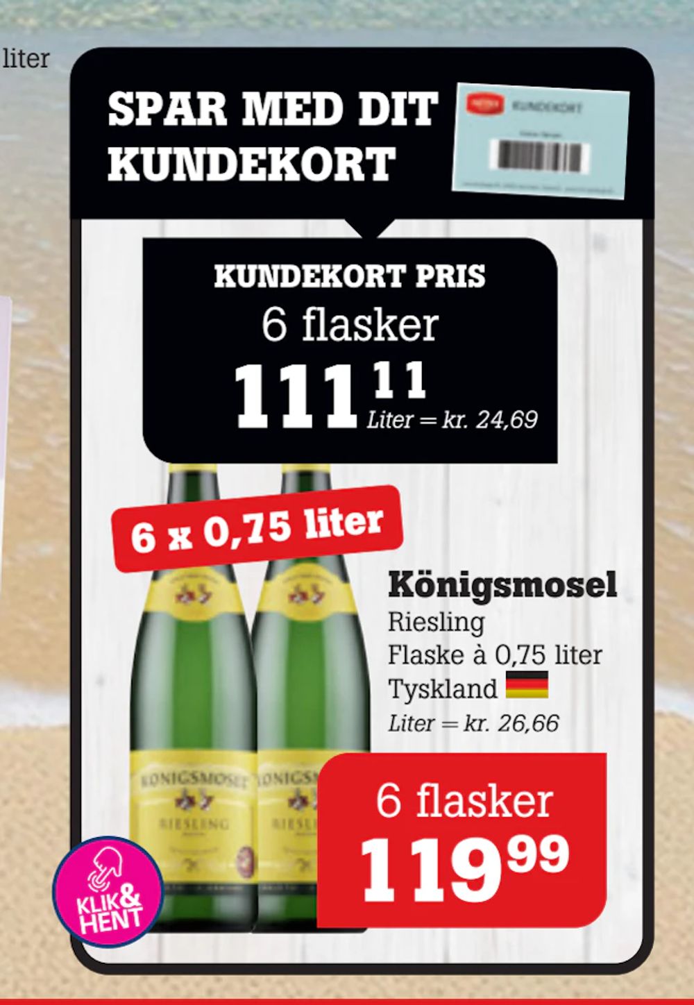 Tilbud på Königsmosel fra Poetzsch Padborg til 119,99 kr.