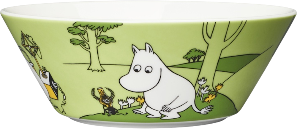 Tilbud på Moomin Arabia Mumitrold skål grøn 15 cm fra Kop & Kande til 159,95 kr.