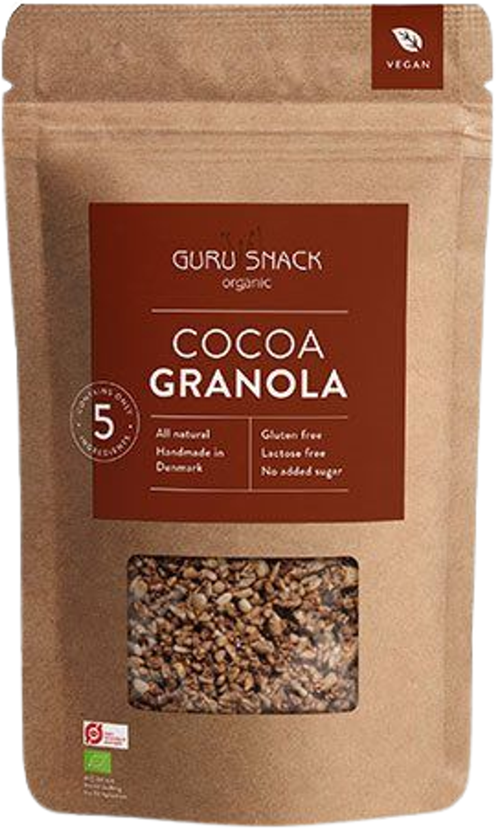 Tilbud på Granola Cocoa Øko (Guru Snack) fra Helsam til 36 kr.