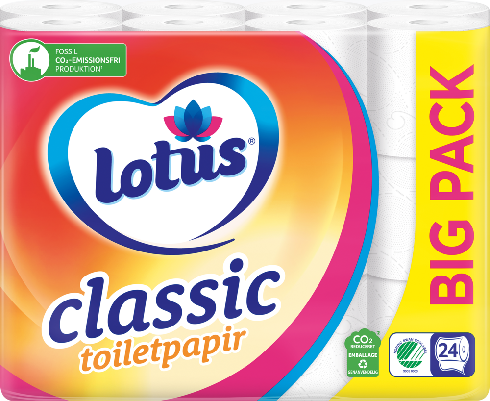 Tilbud på Lotus Classic Køkkenrulle el. Toiletpapir fra Calle til 50 kr.