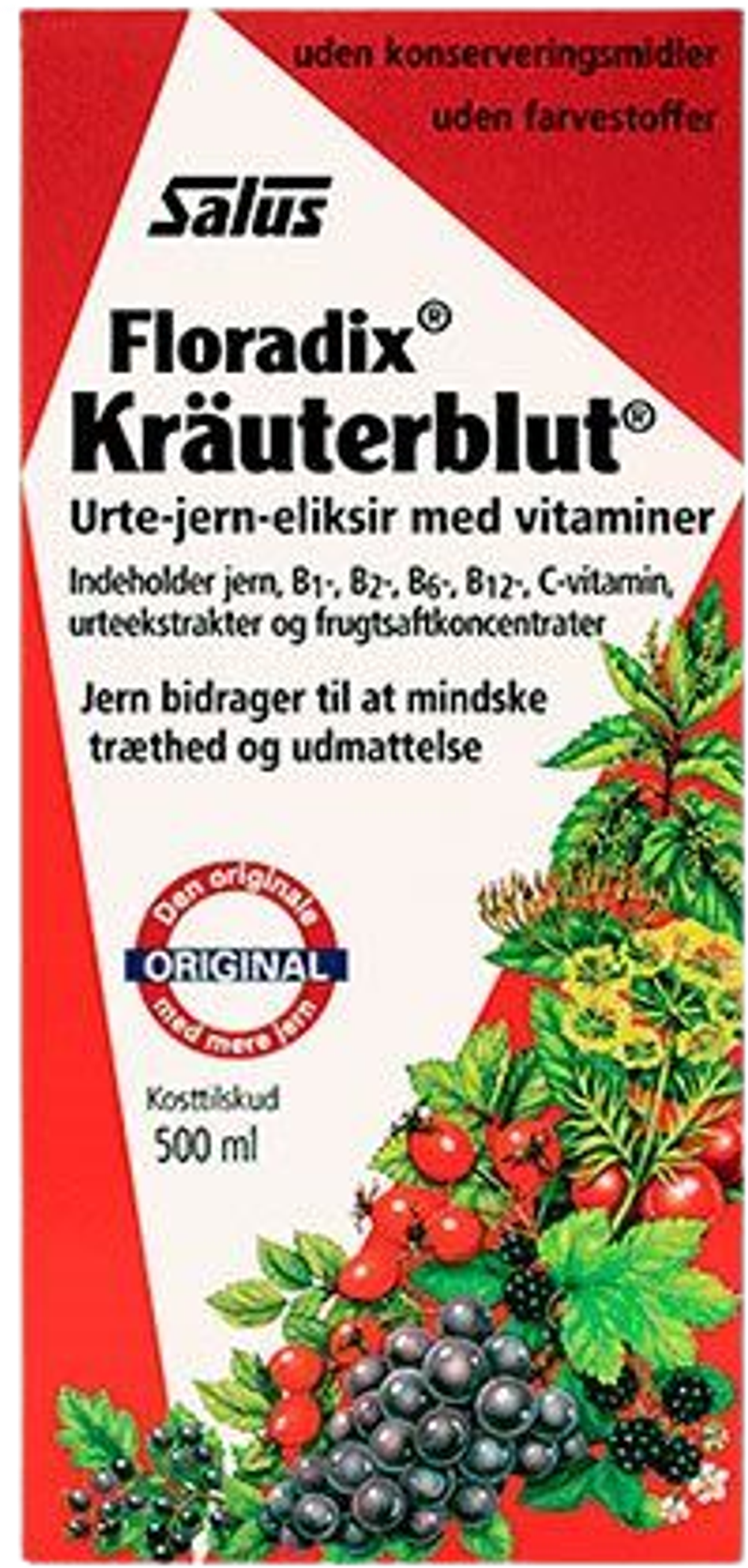 Tilbud på Floradix Kräuterblut (Salus) fra Helsam til 179,95 kr.