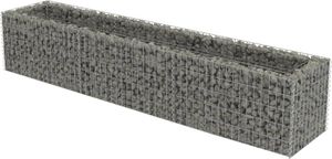 vidaXL Gabion høybed galvanisert stål 270x50x50 cm