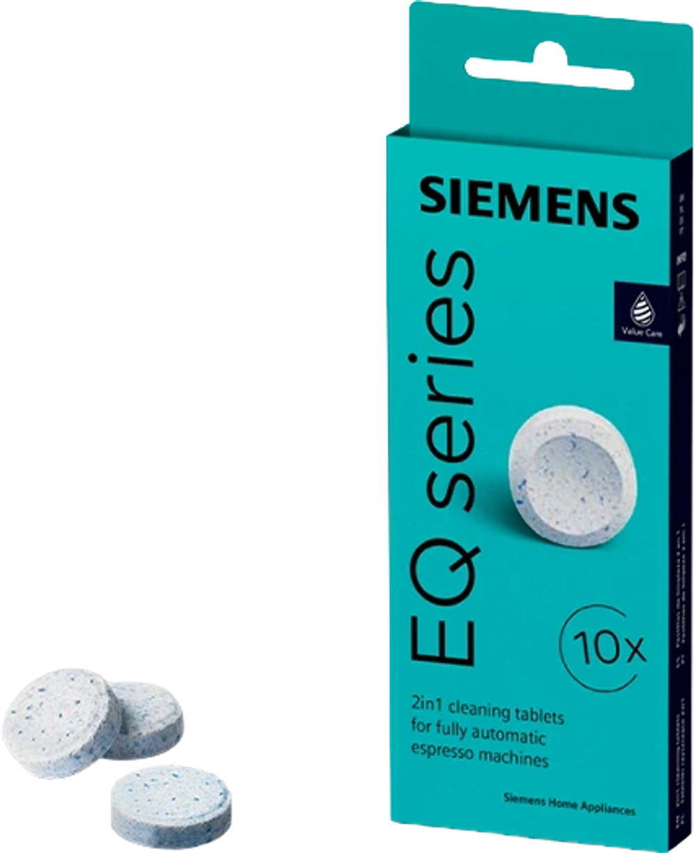 Tilbud på Siemens TZ80001B rengøringstabs til fuldautomatisk kaffemaskine fra Kop & Kande til 99,95 kr.