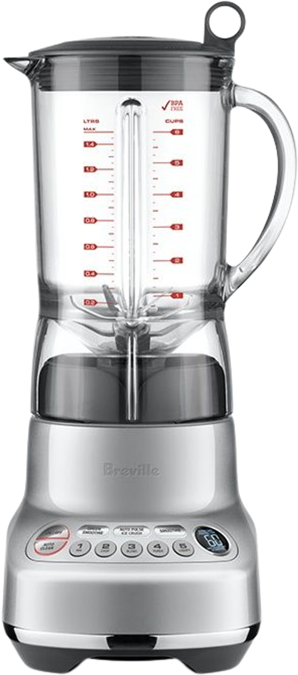 Tilbud på Breville Fresh & Furious blender sølv 1,5 liter (SAGE) fra Kop & Kande til 1.999 kr.