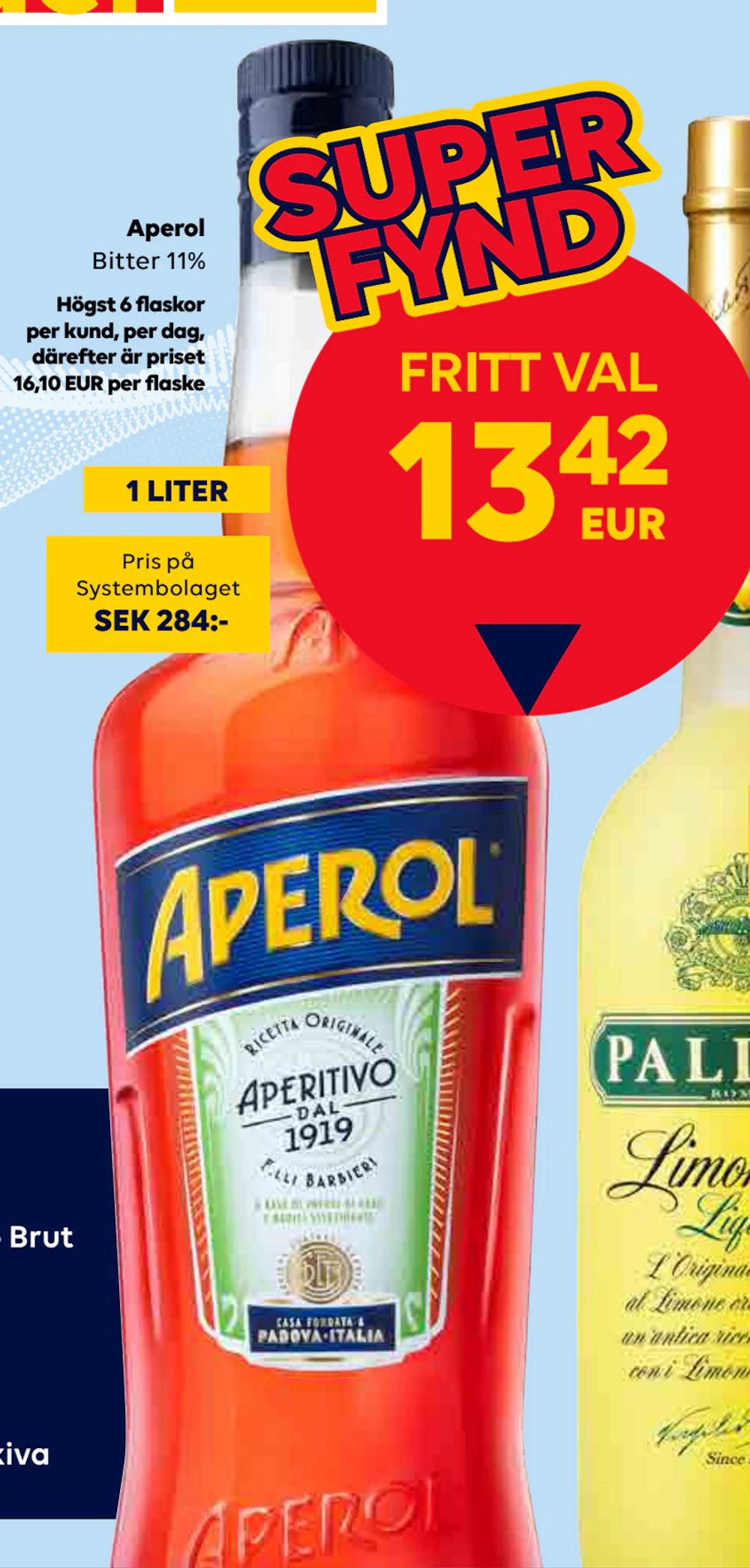 Erbjudanden på Aperol från Bordershop för 13,42 €