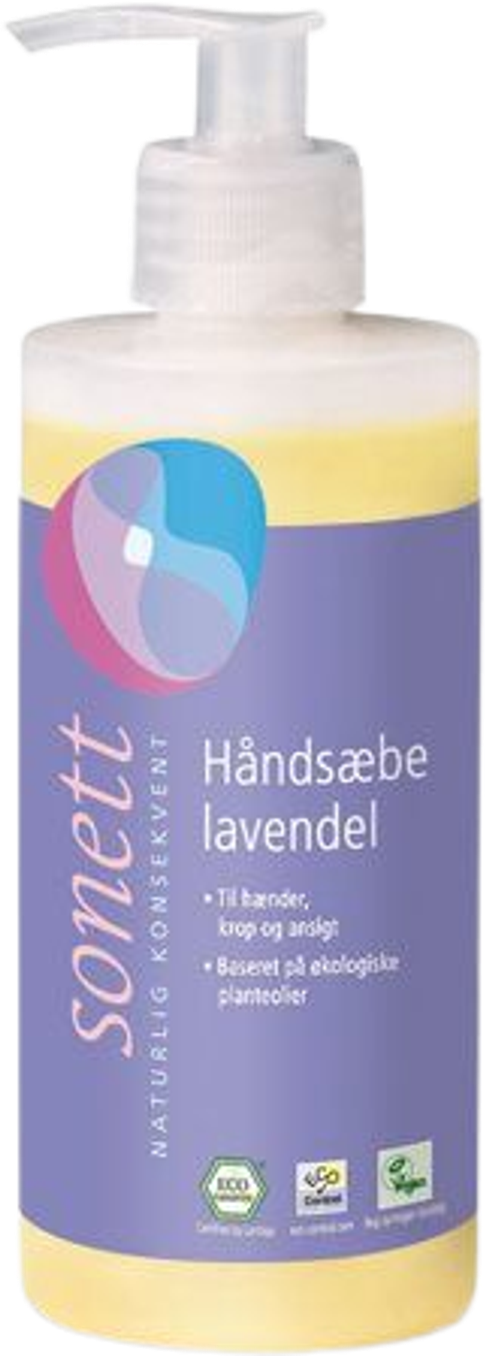 Tilbud på Håndsæbe lavendel (Sonett) fra Helsam til 45 kr.