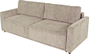 Macy Sovesofa, Beige Fløjl 90 Cm 221 Cm