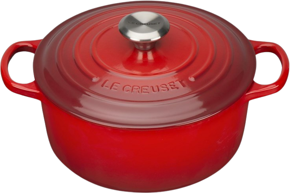 Tilbud på Signature Gryde 24 cm/4,2 L, Cerise (Le Creuset) fra Hjem.dk til 1.619 kr.