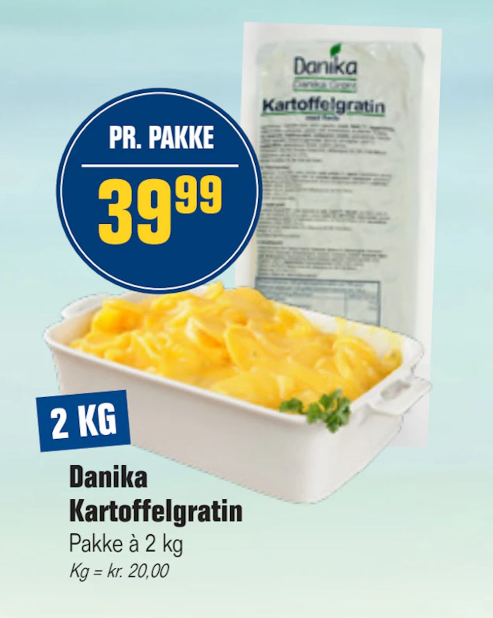 Tilbud på Danika Kartoffelgratin fra Otto Duborg til 39,99 kr.