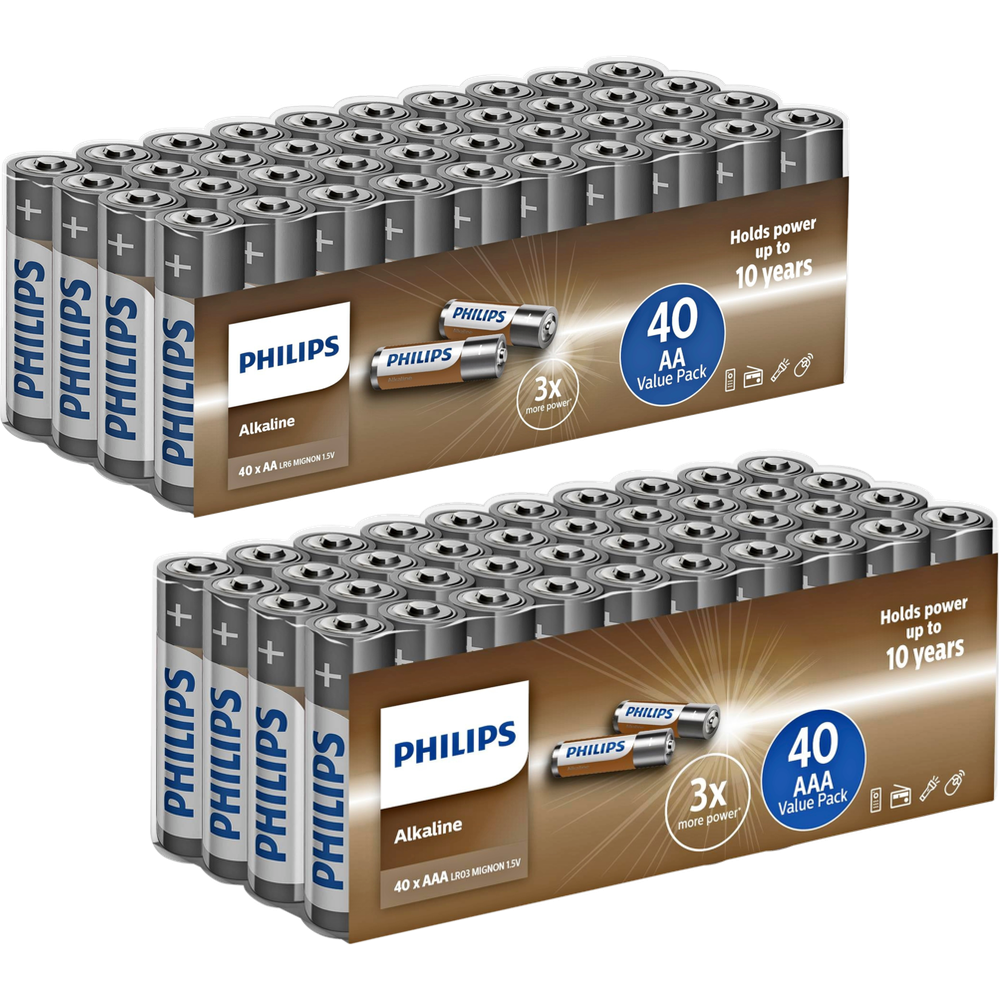 Tilbud på PHILIPS AAA- eller AA-BATTERI (Philips) fra XL-BYG til 79 kr.